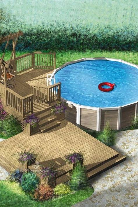 Pallet Swimming Pool, Piscina Pallet, Barn Pool, Decks Around Pools, Swimming Pool Ideas, Pool Deck Plans, Outdoor Pool Area, Swimming Pool Decks, Pools Backyard Inground