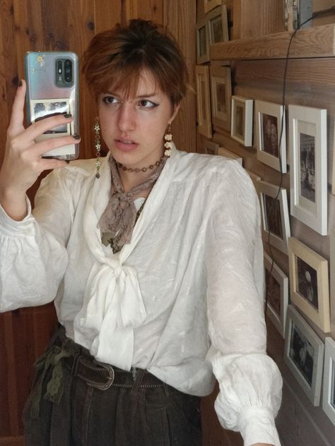 White Pirate Blouse, Dramatic Bathroom, Pirate Blouse, Puffy Sleeve Shirt, Historical Garments, Pirate Outfit, Pirate Shirts, White Button Down, White Shirts