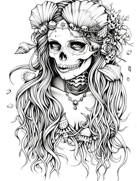 Click the link above and dive into the magical world of creativity on our Pinterest account. Discover a variety of coloring pages that await your inspiration! 😅🙀 Disney Horror Coloring Pages, Coloring Book Art Beautiful, Nursing Coloring Pages, Gothic Art Drawing, Book Pages Printable, Mermaid Mythology, Gothic Mermaid, Adult Coloring Books Printables, Therapeutic Art