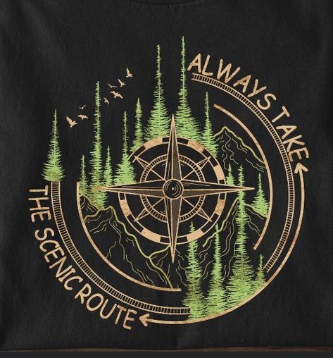 Always Take The Scenic Route, Bookish Tattoos, Rock Mountain, Clever Tattoos, Compass Rose, Scenic Routes, Himalayan Salt, Painted Rock, Compass Tattoo