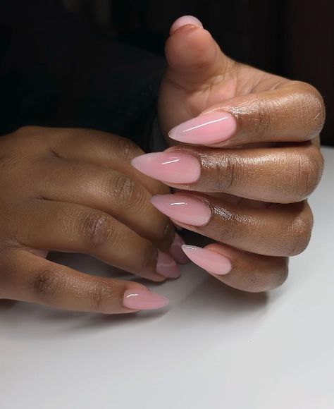 Top New Nail Designs Picture - davidreed.co Almond Nails Clear Pink, New Nail Designs 2023, Pink Nude Almond Nails, Almond Nails Black Women, Nude Nails Black Women, Light Pink Almond Nails, Feminine Nails, Acrylic Toe Nails, New Nail Designs