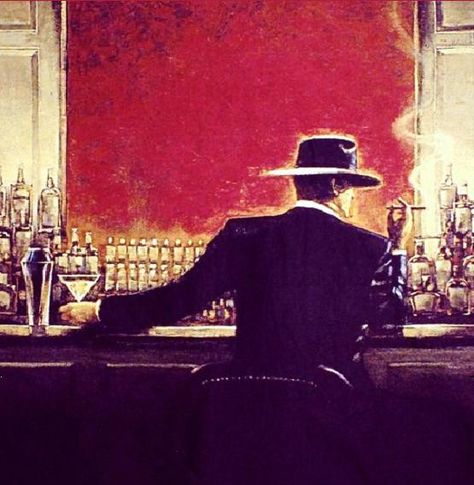 Cigar, Martini, Fedora... and the fragrance of a no nonsense club... bar/saloon/tavern/joint/pub/gin mill... Bar Scene, Traditional Wall Art, Classic Bar, Art Deco Posters, Wall Bar, Tapestry Weaving, Posters And Prints, Bar Design, Tapestry Wall Hanging