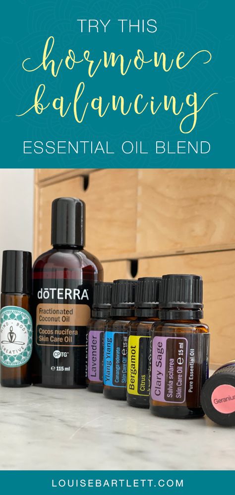 Essential Oils For Low Estrogen, Essential Oil Recipes For Hormone Balance, Essential Oils For Balancing Hormones, Oils For Hormone Balance, Essential Oils For Menopausal Women, Doterra Hormone Balance Woman, Essential Oils To Balance Hormones, Hormone Essential Oil Blend, Hormone Balancing Essential Oils