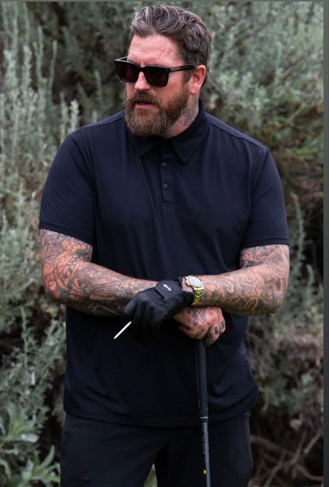 Tattoo artist Luke Wessman at hypergolf in La. Luke Wessman, Tattoo Artists, Golf, Tattoos