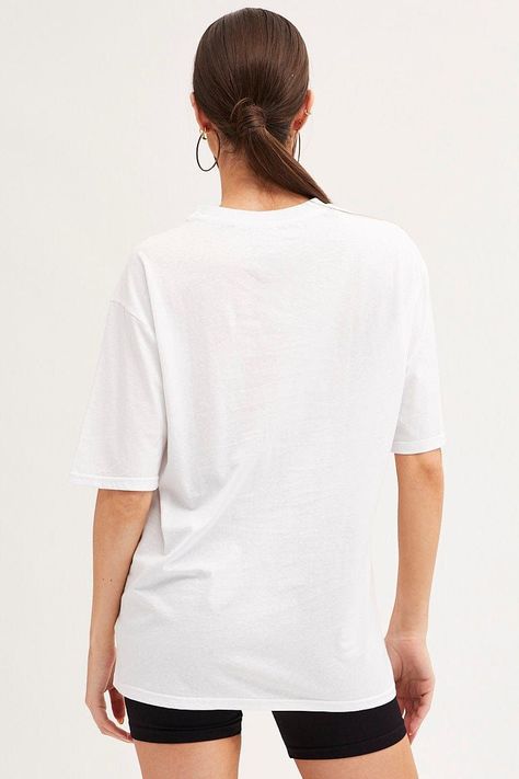 Brand:Ally Fashion Style:Casual Colour:White Sleeve Length:Sleeveless Style Code:JC1433-84NB Base Routine, Tshirt Branding, Womens Oversized Tee, White Tshirt Mockup, T-shirt Photography, Automotive Logo Design, Oversized White Shirt, Beige T Shirts, Black And White T Shirts