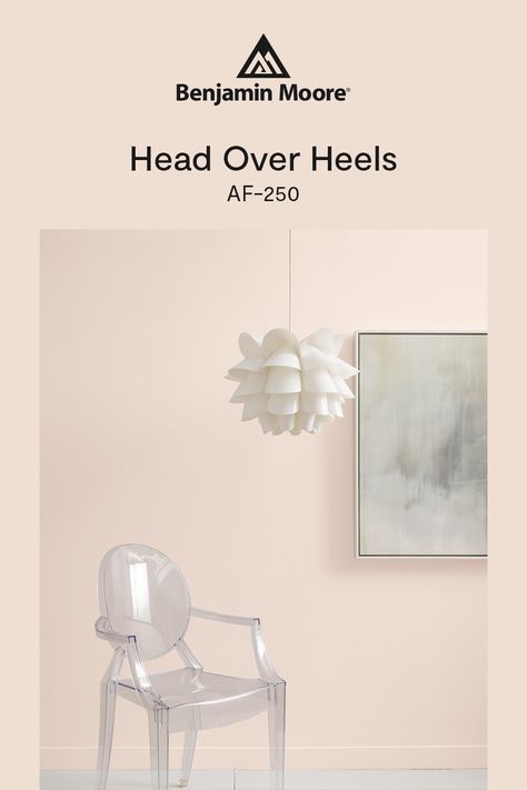 Head Over Heels AF-250 is a delicate shade of pink that balances playfulness with elegance. Light Pink Paint Colors, Light Pink Paint, Picking Paint Colors, Pink Paint Colors, Clinic Interior, Choosing Paint, Shade Of Pink, Clinic Interior Design, Spring Color Palette