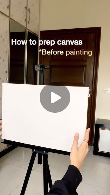 Aπeebaㅏ류바 on Instagram: "Prepping a canvas is an important step before painting. Here are some tips:

1. Clean the canvas: Remove any dust or debris by gently wiping it with a clean, dry cloth.
2. Prime the canvas: Apply a layer of gesso to create a smooth, even surface for the paint to adhere to.
3. Sand the surface: If needed, lightly sand the canvas after the gesso dries to ensure a smoother texture.
4. Seal the back: To prevent moisture from warping the canvas, apply a layer of sealant to the back.
5. Let it dry: Allow the canvas to dry completely before starting your painting.

Hope these tips help!
 

#prepcanvas #paintingtips #gesso #arttricks #art #paintings #smoothpainting #asmr #asmrofart #aesthetic #ａｅｓｔｈｅｔｉｃ #fypシ #explore #trendingreels #ASMR #myvibë #aestheticedits #artmatter Gesso Painting, Art Matters, Painting Tutorials, Aesthetic Aesthetic, Painting Tips, Smooth Texture, My Vibe, Painting Tutorial, How To Apply