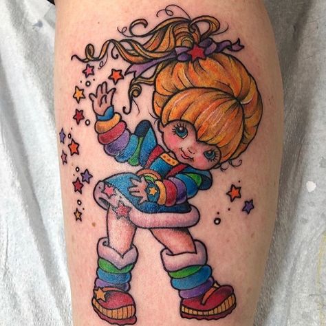 My Little Pony Tattoo, Latest Tattoo Design, Bright Tattoos, Sweet Tattoos, Latest Tattoos, Tattoo Designs For Girls, Rainbow Brite, Love Rainbow