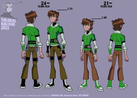 Kikuharu Nakamura on Instagram: "Ben 100 or 1K. Usually I don't share my #characterdesigns anymore because they are BETA versions (not final) or people misuse it (they edit them, well, people have edited my comics too 😅). #ben10omniverse #ben10 #bentennyson #characterdesign #art #drawing #ben10k #illustration" Ben 10 Redesign, Ben10 Omniverse, Ben 10 Oc, Ben 10 Kevin, Secret Trio, Ben 10 And Gwen, Character Halloween Costumes, Character Turnaround, Ben Ten