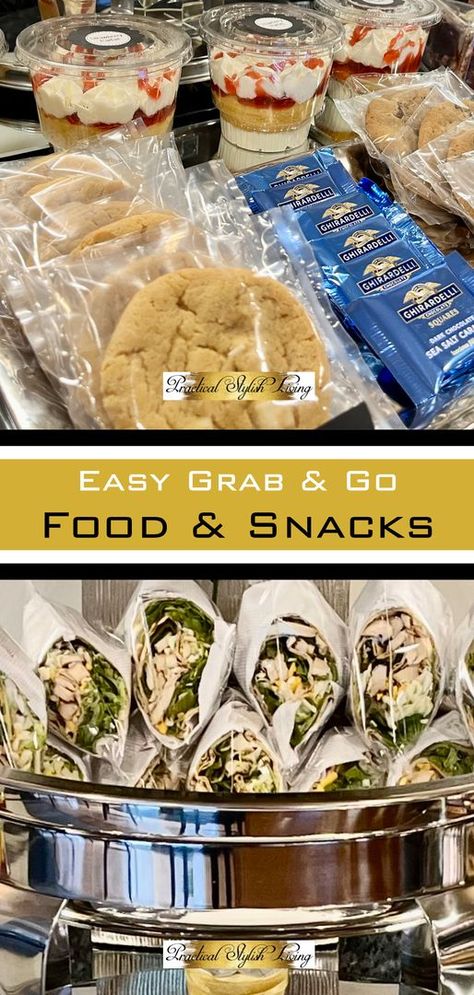 Grab and go food ideas. Easy appetizers, game day, Food buffets for micro entertaining. Food buffet decor, micro event ideas, food buffet decorating ideas, micro wedding food ideas, food buffet table decor, food buffet weddings, party styling, easy grab and go food, easy grab and go fruit and cheese cup. Get the recipe, supplies and instructions. Grab and Go Party Food | Grab and Go Snacks | Grab and Go Lunch | Prepackaged Party Foods | Prepackaged Snacks | Prepackaged Party Food Ideas Grab And Go Catering Ideas, Grab And Go Food Ideas, Grab And Go Ideas Cafe, Prepackaged Party Food Ideas, Easy Grab And Go Party Food, Grab And Go Sandwich Display, Grab And Go Food Ideas For Party, Snacks Grab And Go, Grab And Go Party Food