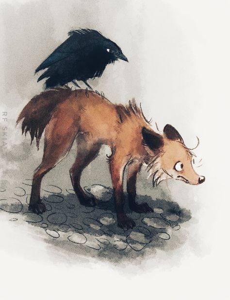 Fox Oc, Fox Animation, Fox Character, Crow Art, Raven Art, Canine Art, Foxtrot, Fox Art, Animal Sketches