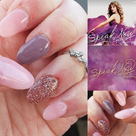 Taylor Swift Nail Art Speak Now, Almond Nails Taylor Swift, Speak Now Nail Design, Speak Now Taylor Swift Nails Inspired, Speak Now Era Nails, Taylor Swift Dip Nails, Taylor Swift Nail Ideas Speak Now, 1989 Era Nails, Taylor Swift Nail Ideas Eras