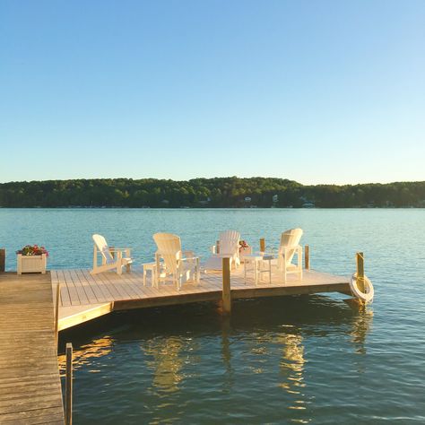 Perfect summertime on Walloon Lake | Lake Effect Co Walloon Lake, Michigan Road Trip, Harbor Springs, Lake Living, Lavender Farm, True North, Traverse City, Northern Michigan, Water Skiing