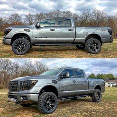 Hate Nissan honestly. But damn Nissan Titan Lifted, Nissan Titan Xd Diesel, Pretty Trucks, Nissan Titan Truck, Truck Accesories, New Pickup Trucks, Nissan Titan Xd, Nissan Trucks, Future Trucks