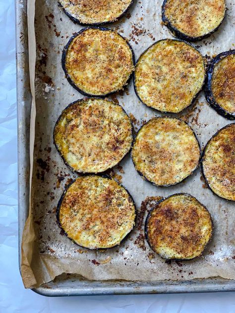 Stacked Eggplant Parmesan Martha Stewart, Stacked Eggplant Parmesan, Eggplant Stacks Baked, Stacked Ovens, Eggplant Stacks, Eggplant Appetizer, Gluten Free Appetizers, Baked Eggplant, Roast Eggplant