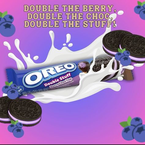 🍪 Double the berry, double the choc, double the deliciousness! 💜 Meet the Oreo Double Stuff Berry Choc Top—a berry blast of creamy, chocolatey perfection! 🍇✨ Indulge in the ultimate cookie experience that’s twice as good as you imagined! 😍 Don’t wait—snack time just got a whole lot sweeter. #OreoDoubleStuff #BerryChocTop #SnackGoals #DoubleTheStuff Ultimate Cookies, Snack Time, Oreo, Berry, Sandwiches, Snacks