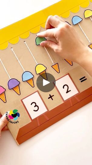 Number 6 Activities For Preschool Learning, Ice Cream Math, World Maths Day, Math Dress, Primary School Activities, Elegant Cotton Dress, Teaching Learning Material, Easy Math Activities, Math Models