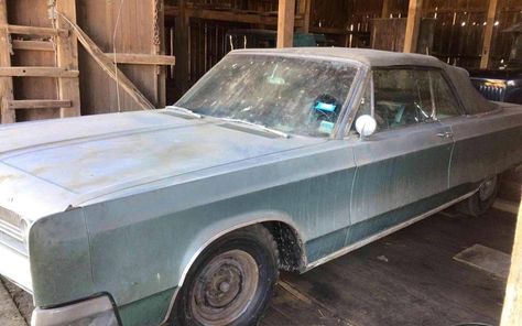 Summer is almost here! How about a top-down cruiser? Check out this 1967 Chrysler Newport! #Chrysler, #Newport Chrysler Newport, Chrysler Cars, Diamond In The Rough, Chrysler 300, Barn Finds, Top Down, Mopar, The Snow, A Car