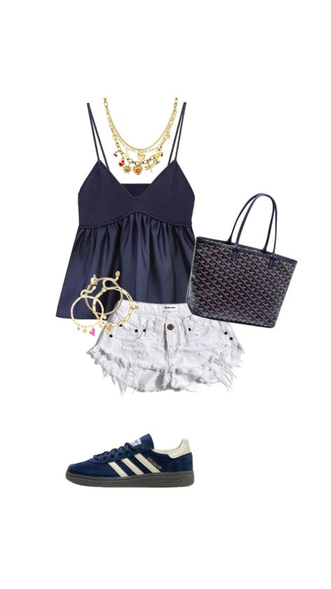 Florida Outfits, First Day Of School Outfit, Navy Outfit, Outfit Inspo Summer, Outfit Layout, American Casual, Outfit Inspo Casual, Stockholm Fashion, Cute Everyday Outfits