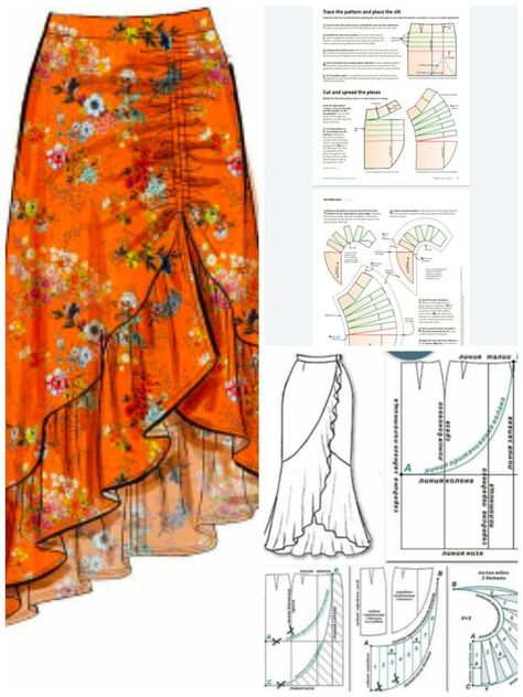 A Skirt Pattern, Sewing Clothes Women, Skirt Sewing, Fashion Design Patterns, Skirt Patterns Sewing, Sewing Diy, Sewing Skirts, Sewing Design, Diy Sewing Clothes