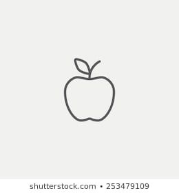 Simple Teacher Tattoo, Cute Apple Tattoo, Simple Apple Tattoo, Tiny Apple Tattoo, Apple Drawing Simple, Tattoo Apple, Apple Doodle, Apple Tattoo Ideas, Apple Drawing