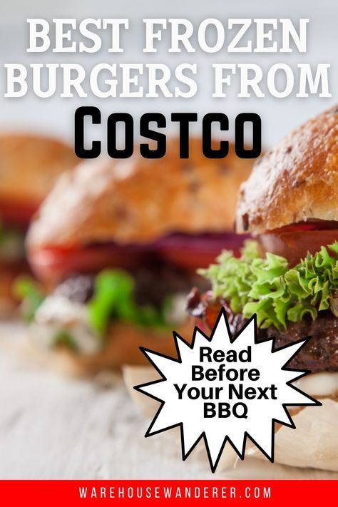 Looking for the best frozen burgers to add to your next Costco haul? Look no further than Warehouse Wanderer's ultimate guide to the best frozen burger patties. Our expert taste testers have scoured the market for the juiciest, most flavorful options out there. Whether you're cooking for a crowd or just looking for a quick and easy meal, our list of the best frozen hamburgers is sure to satisfy. Visit our site now for all the details! Recipes Using Frozen Burger Patties, Hamburgers For A Crowd, Frozen Burger Patties Recipes, Frozen Hamburger Patties Recipes, Grilling Frozen Burgers, Cosori Air Fryer Recipes, Costco Dinner Ideas, Best Burger Seasoning, Frozen Burger Patties