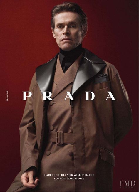 Photo - Prada - Autumn/Winter 2012 Menswear - Fashion Advertisement | Brands | The FMD Menswear Editorial, Fashion Advertisement, Freja Beha Erichsen, Stella Tennant, Jessica Stam, Willem Dafoe, Prada Fashion, Mens Fashion Editorial, Prada Men