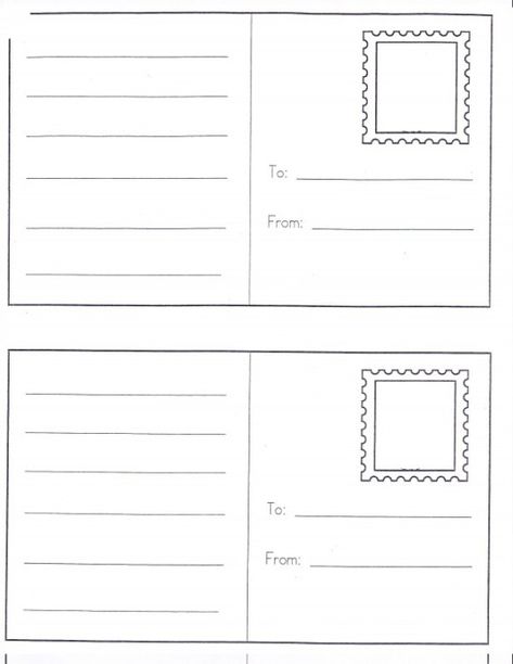 post-office-postcards Blank Postcard, Kantor Pos, Dramatic Play Printables, Community Helpers Theme, Community Helpers Preschool, Printable Postcards, Dramatic Play Preschool, Dramatic Play Area, Dramatic Play Centers