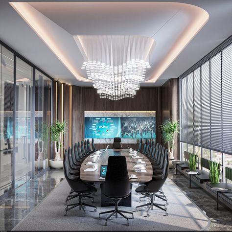 Meeting Room на Behance Classic Office Design Luxury, Classic Office Design, Saloon Decor, Conference Room Design, Meeting Room Design, Commercial And Office Architecture, Office Interior Design Modern, Modern Office Interiors, Luxury Office