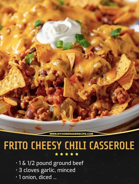 Frito Casserole, Chili Frito, Cheesy Chili, Chili Casserole, Lasagna Soup Recipe, Mama Recipe, Lasagna Soup, Family Cookbook, Chili Powder