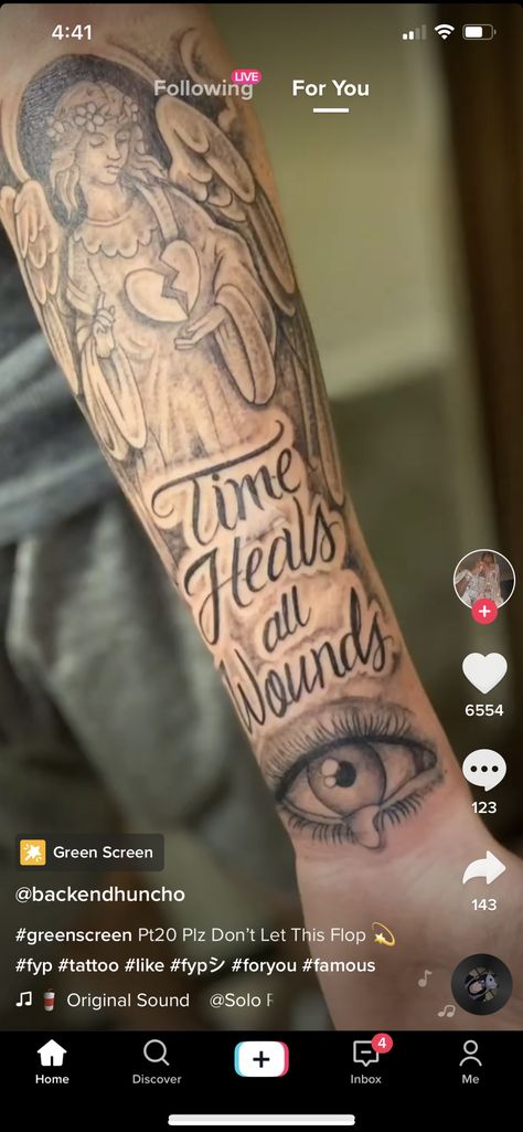 Time Heals All Wounds Tattoo, Tattoo Lettering Styles, Lettering Styles, Tattoo Sleeve, Tattoo Lettering, Live For Yourself, Polynesian Tattoo, Sleeve Tattoos, Tatting