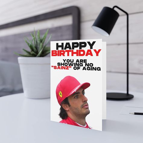 Happy Birthday F1 Fan, F1 Birthday Card Ideas, Formula 1 Birthday Cards, F1 Birthday Cards, F1 Birthday, Ferrari Drivers, Bday Gifts, 1st Birthday Cards, Bday Cards