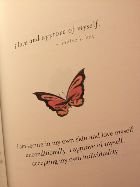 ❝I love and approve of myself. I am secure in my own skin and love myself unconditionally. I approve of myself, accepting my own individuality.❞ I Love And Approve Of Myself, I Am Secure, Change Inspiration, Louise Hay Affirmations, Chakra Health, Spiritual Wallpaper, Positive Sayings, Positive Body Image, Life Change