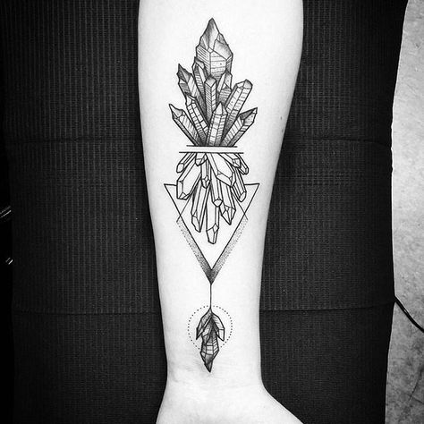 Succulent Tattoo, Bow Tattoo Designs, Crystal Tattoo, 4 Tattoo, Geometric Tattoo Design, Mandala Tattoo, Tattoo Flash, Forearm Tattoos, Forearm Tattoo