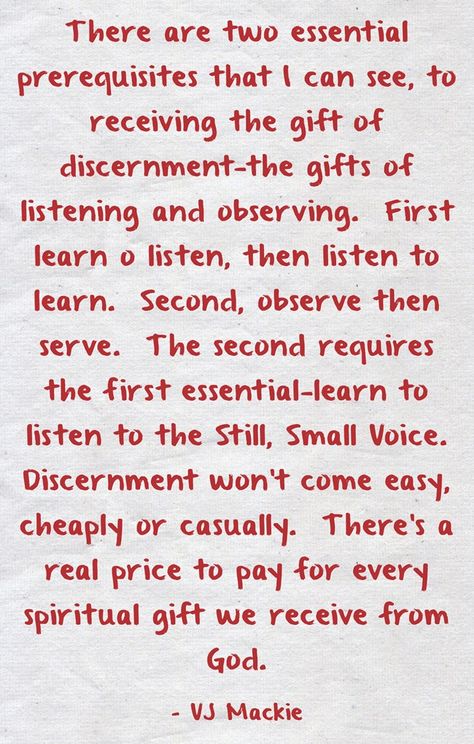 Gift Of Discernment Spiritual, Gift Of Discernment, Still Small Voice, Spiritual Discernment, Learn To Listen, Prayer Life, Prayer Board, Spiritual Gifts, To Listen