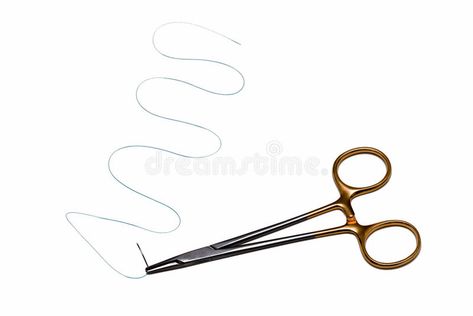 Surgical suture needle with scissor. A surgical suture needle used for suturing , #AFFILIATE, #needle, #scissor, #Surgical, #suture, #surgical #ad Surgical Suture, Business Card Design Minimalist, Design Minimalist, Stock Photography Free, Business Card Design, Business Card, Card Design, Medicine, Stock Images