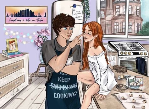 [Credit to Artist] Atlas Lily, Lily And Atlas, Lily Atlas, Jamais Plus, Colleen Hoover Books, Top Books To Read, Couple Illustration, Romantic Books, It Ends With Us