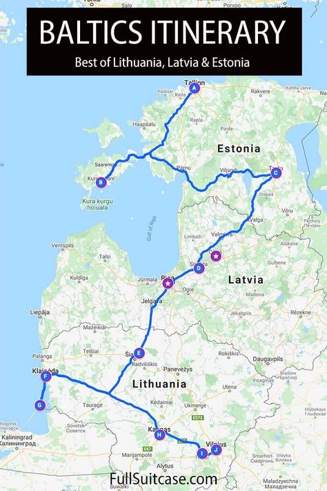 Baltics Travel Itinerary: 2 Weeks in Estonia, Latvia & Lithuania (+ Map) Baltic States Travel, Baltics Travel, Lithuania Map, Cycle Illustration, Estonia Tallinn, Lithuania Travel, Estonia Travel, Europe 2023, Baltic Region