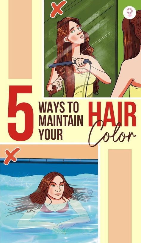 5 Ways To Maintain Your Hair Color: The truth is, hair color does make your hair vulnerable to damage but does that mean you need to get the idea of gorgeously dyed hair out of your head? No siree! There are some dos and don’ts with colored hair care that will ensure your hair stays healthy even after being colored. Read on to know them all. New Hair Color Trends, Caring For Colored Hair, Healthy Colors, Hair Tint, Latest Hair Trends, Coloring Tips, Let It Shine, Color Your Hair, Colored Hair