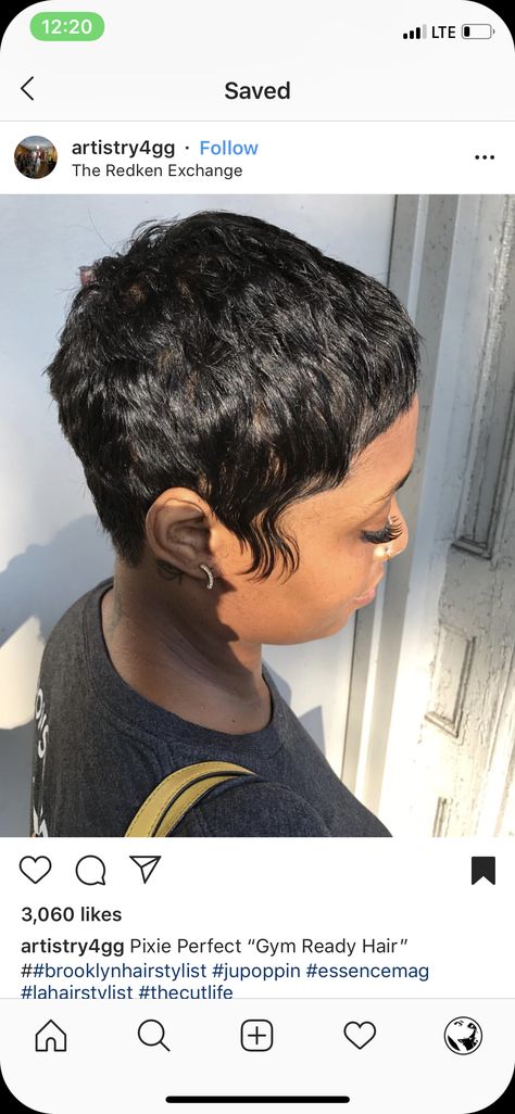 Pixie Cut Black Women, Relaxed Hairstyles, Short Relaxed Hairstyles, Chic Short Hair, Short Hair Pixie Cuts, Hair Pixie, Sassy Hair, Short Hairstyle, Relaxed Hair