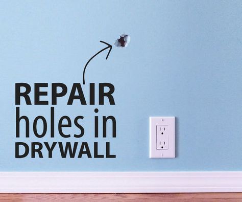 Repair and Upcycle Hole In Wall Repair, Fix Hole In Wall, Hole In Wall, Drywall Repair, Paint Matching, Diy Small, Diy Pallet Projects, Home Repairs, Door Knob