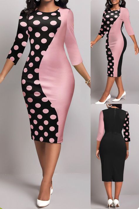 Dot dress outfit