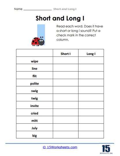 Between Two I's Worksheet - 15 Worksheets.com Short And Long Vowels Worksheet For Grade 3, Short And Long Vowels, Aeiou Vowels Worksheets, Short And Long Vowels Kindergarten, A_e Worksheets Long Vowels, Long Vowel Sounds, English Adjectives, Holiday Science, Kindergarten Social Studies