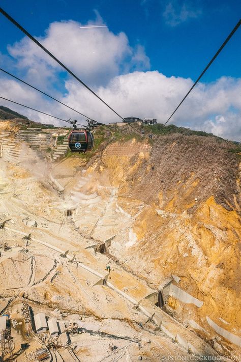 Hakone Ropeway takes visitors from the top of Gora through the hell valley at Owakudani, and down to the beautiful and tranquil Lake Ashinoko. Do not miss the opportunity to experience this unique ride when visiting Hakone. #hellvalley #ryokan #japan #hakone #owakudani #hakoneropeway Torri Gate, Ryokan Japan, Nature Japan, Hakone Japan, History Aesthetic, Natures Path, Japan 2023, Night Wallpaper, Sulphur Springs