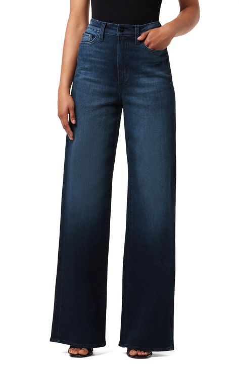 Joe's The Mia High Waist Wide Leg Jeans | Nordstrom High Waist Wide Leg Jeans, High Rise Wide Leg Jeans, Lifestyle Clothing, Jeans Online, Fashion Tips For Women, Denim Trousers, Wide Legs, Dark Wash Denim, Joes Jeans