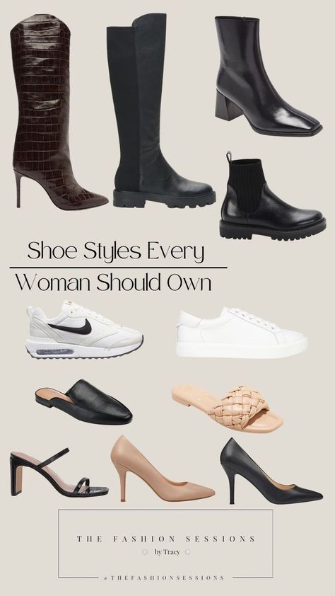 Shoe styles that are must haves for your wardrobe. Shop them on my LTK Capsule Wardrobe Shoes, Elegant Sneakers, Rich Outfits, Minimalistic Outfits, Elegant Style Women, Basic Shoes, Corporate Fashion, Shoe Wardrobe, Shoe Inspiration