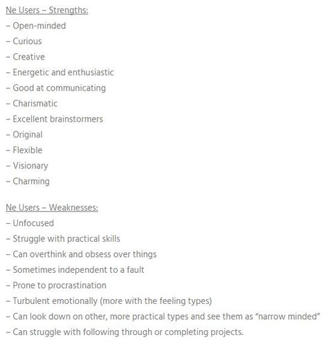 Sooooooo who I am! Extroverted iNtuition strengths. Extroverted Intuition, Psychological Facts Interesting, Psychological Facts, 16 Personalities, Intp, Psychology Facts, Personality Types, What Type, Infp