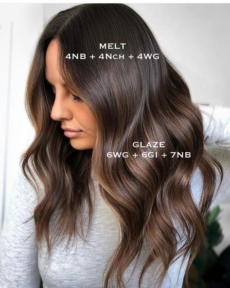 Redken Hair Color, Hair Toner, Hair Color Formulas, Brunette Hair With Highlights, Hair Techniques, Blending Gray Hair, Brown Hair Balayage, Hair Color Techniques, Balayage Brunette