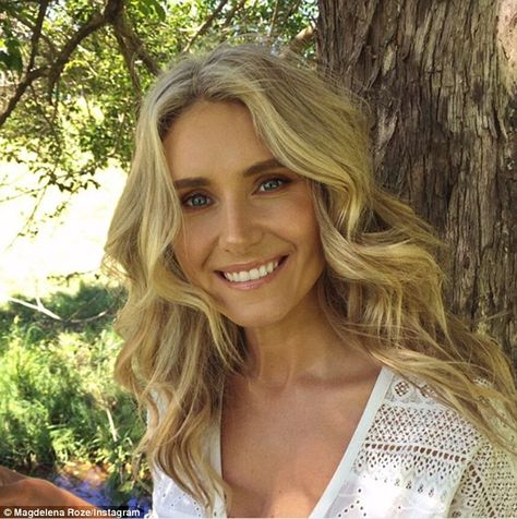 'It's exciting!' Magdalena Roze, 35, detailed wedding plans to MKR judge Darren Robertson,... My Kitchen Rules, Kitchen Rules, Wedding Plans, My Kitchen, Wedding Planning, Long Hair Styles, Magazine, How To Plan, Hair Styles