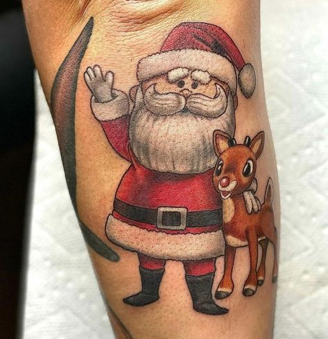 Christmas Tattoo Ideas, Unique Tattoos Black Women, Christmas Tattoos, Nightmare Before Christmas Tattoo, Christmas Tattoo, Light Tattoo, Time Of The Month, Sally Nightmare Before Christmas, Back Of Shoulder Tattoo